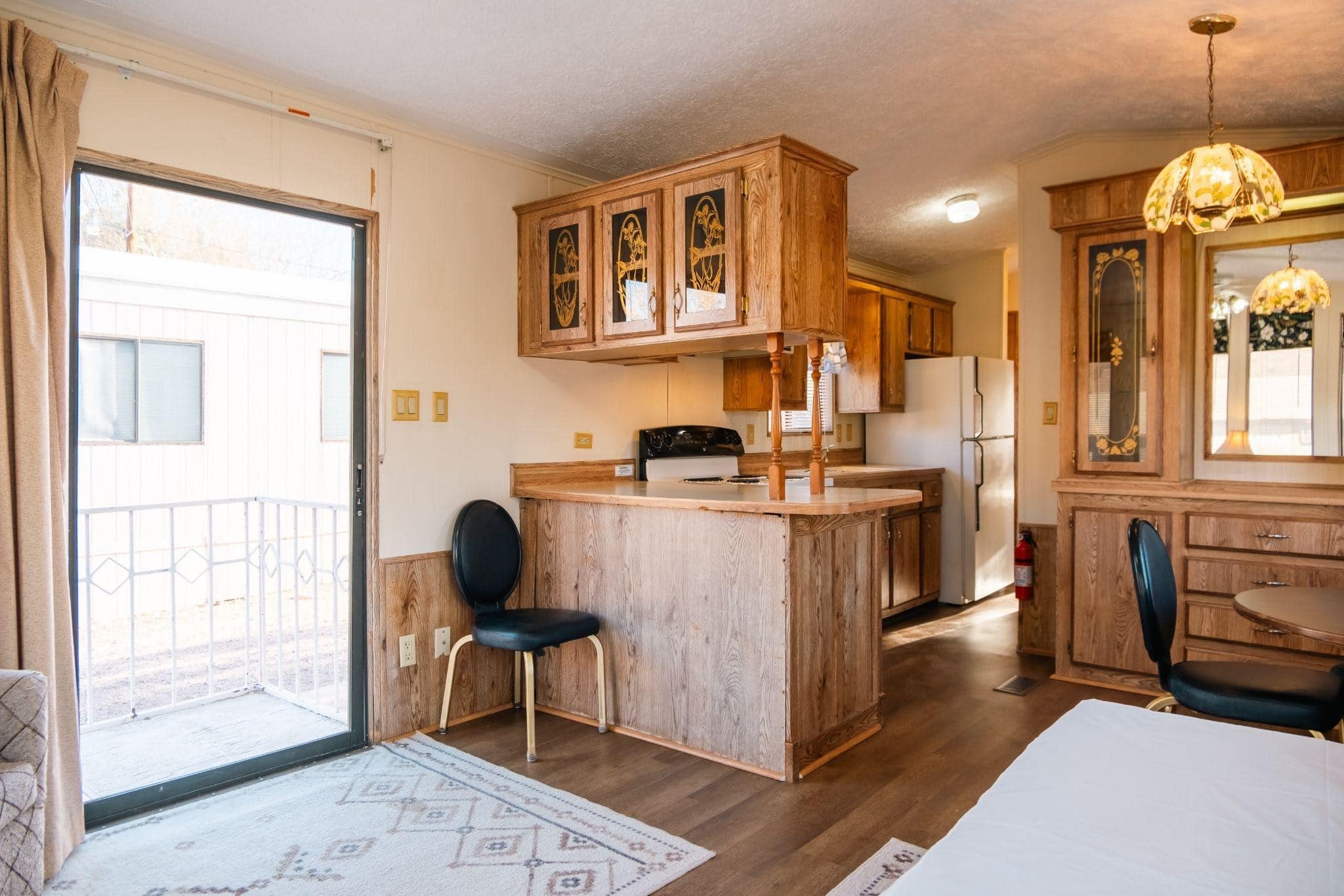 Park Model rentals offer amenities, including a drip coffee maker.